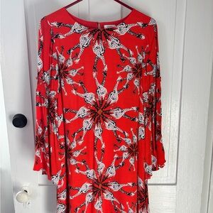 Women’s orange giraffe Print Dress